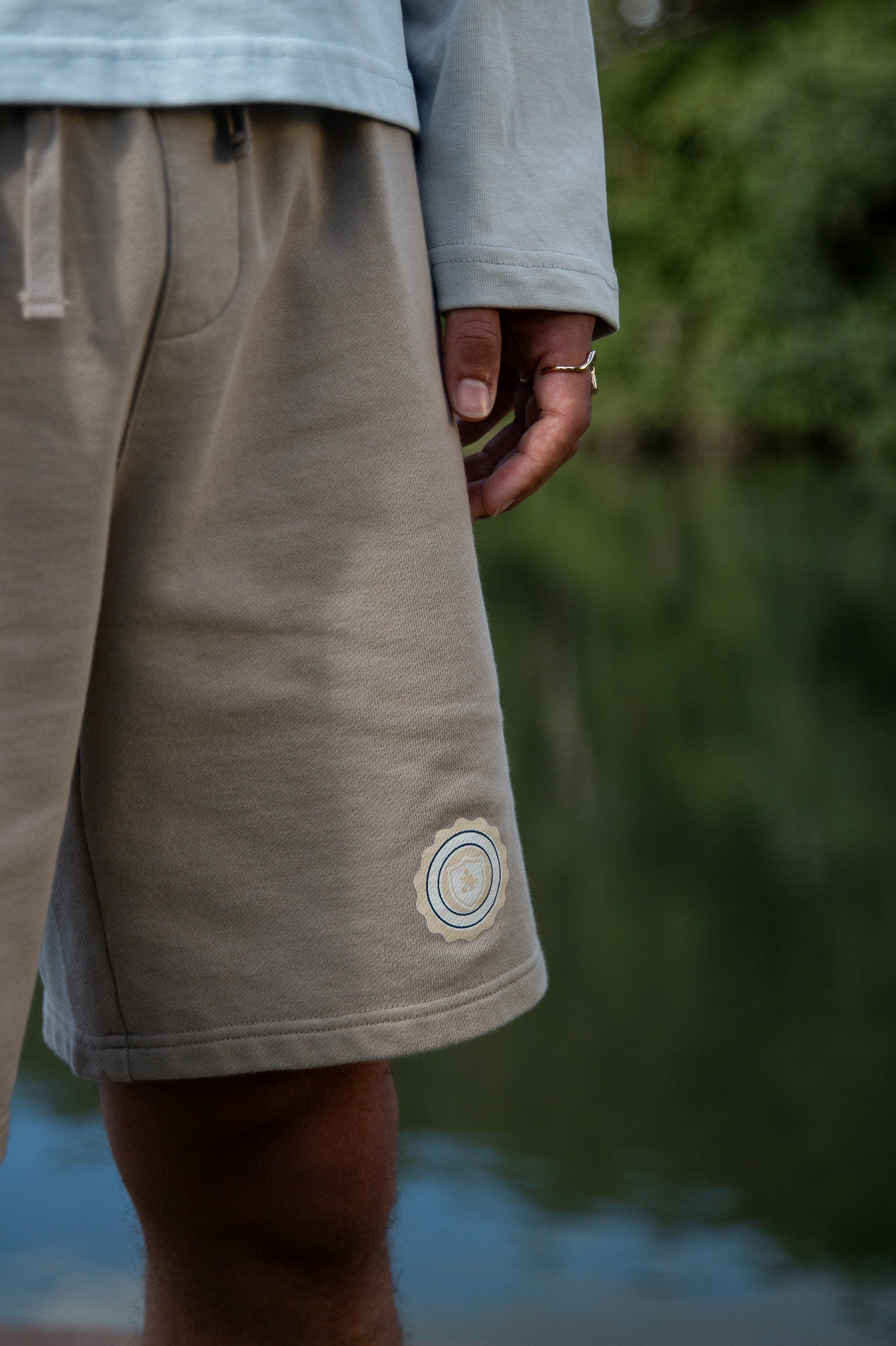 Pantalón corto de felpa All-Star Division (Gris jaspeado)